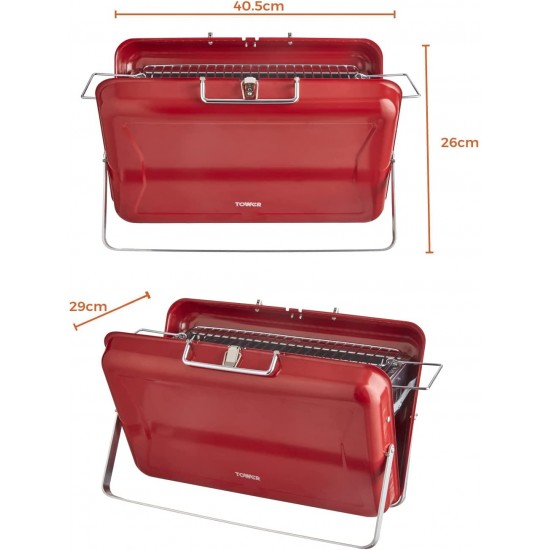 Outdoor Dining Tower Stealth Portable Charcoal Briefcase